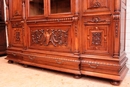 Renaissance style Bookcase in Walnut, France 19th century