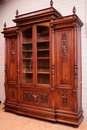 Renaissance style Bookcase in Walnut, France 19th century