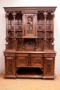 Renaissance style Cabinet in Walnut, France 19th century