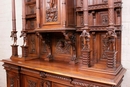 Renaissance style Cabinet in Walnut, France 19th century