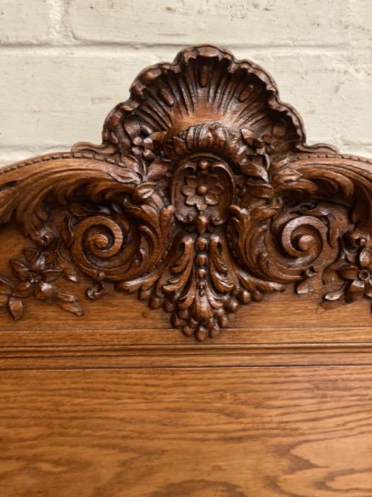 Exceptional regency style cabinet with red marble