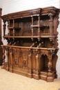 Renaissance style Cabinet in Walnut, France 19th century