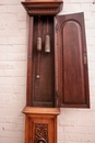 Renaissance style Grandfathers clock in Walnut, France 19th century