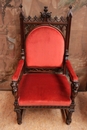 Gothic style Arm chairs in Walnut, France 19th century