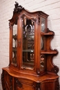 Louis XV style Display cabinet in Walnut, France 19th century