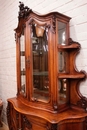 Louis XV style Display cabinet in Walnut, France 19th century