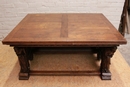 Gothic style Table in Oak, France 19th century