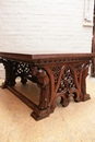 Gothic style Table in Oak, France 19th century