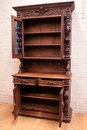 Hunt style Cabinet in Oak, France 19th century