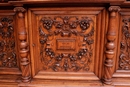 Renaissance style Cabinet in Walnut, France 19th century