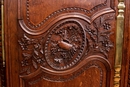 Normandy style Armoire in Oak, France 18th century