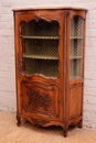 French provencal style Display cabinet in Walnut, France 1920