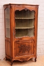 French provencal style Display cabinet in Walnut, France 1920