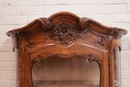 Louis XV style Display cabinet in Walnut, France 1920