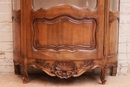 Louis XV style Display cabinet in Walnut, France 1920