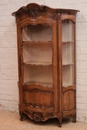 Louis XV style Display cabinet in Walnut, France 1920