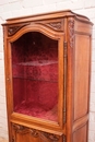 Louis XV style Display cabinet in Walnut, France 1920