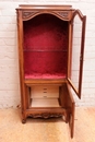 Louis XV style Display cabinet in Walnut, France 1920