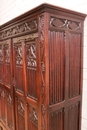 Gothic style Armoire in Oak, France 19th century