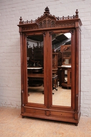 Gothic Armoire in walnut