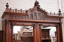 Gothic style Armoire in Walnut, France 19th century