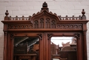 Gothic style Armoire in Walnut, France 19th century