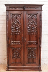 Gothic armoire in walnut