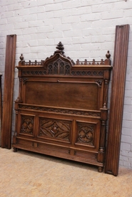 Gothic Bed in walnut