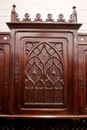 Gothic style Cabinet in Oak, France 19th century