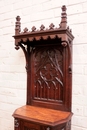 Gothic style Cabinet in Oak, France 19th century