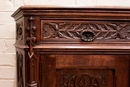 Gothic style Cabinet in Oak, France 19th century