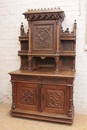 Gothic style Cabinet in Oak, France 19th century