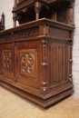 Gothic style Cabinet in Oak, France 19th century