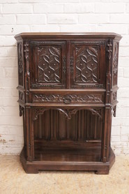 Gothic Cabinet in walnut.