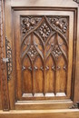 Gothic style Cabinet in Walnut, France 19th century