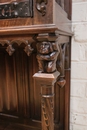 Gothic style Credenza in Walnut, France 19th century