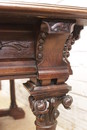 Gothic style Desk table in Walnut, France 19th century