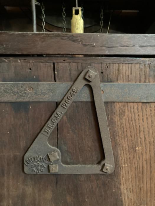 Gothic grandfathers clock in walnut