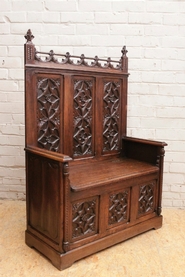 Gothic hall bench oak