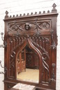 Gothic style Hall stand in Walnut, France 19th century