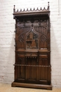 Gothic style Hall tree  in Walnut, France 19th century