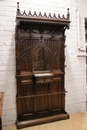 Gothic style Hall tree  in Walnut, France 19th century