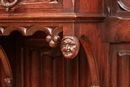 Gothic style Hall tree  in Oak, France 19th century