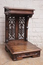 Gothic style Kneeler in Walnut, France 19th century