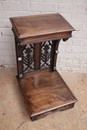 Gothic style Kneeler in Walnut, France 19th century