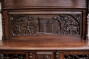 Gothic style Cabinet in Oak, France 19th century