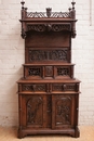 Gothic style Cabinet in Oak, France 19th century