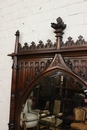 Gothic style Mirror in Walnut, France 19th century