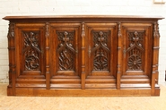 Gothic Oak Gothic 4 door sideboard