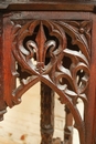 Gothic style Table in Oak, France 19th century